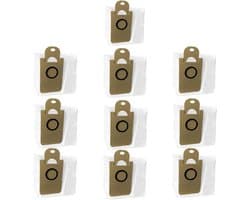 10 stuks vervangende stofzakken - Geschikt voor de Prosangnik M7pro veegrobot - Lubluelu SL60D /S9/V980 accessoires - Gebruiksvriendelijk - Grote opbergruimte - Stofzuigeraccessoires - Wit, houtkleur
