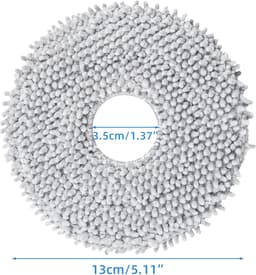 Set van 10 hoogwaardige mopkappen - mop - dweildoek - compatibel met de Dreame X30 / X40 / X50 / L10 / L10S Ultra / L20 Ultra en Xiaomi S10+, X10+, X20+ robots, ideaal voor het effectief reinigen van vloeren - hoogwaardige vervanging — thumbnail 2