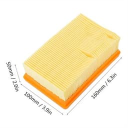 2x HEPA Filters Geschikt voor Kärcher MV4 MV5 MV6 WD4 WD5 WD6 – Vervangende Vlakfilters – 160x100x50 mm – Voor Nat- en Droogzuigers – Duurzaam Stofzuigeraccessoire — thumbnail 3