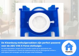 Kleanburg® - Geschikt voor AEG VX 6 X Force - Stofzuigerzakken - 20 stuks — thumbnail 3