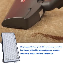Geschikt voor Filter voor stofzuigers, compatibel met Miele stofzuigers C2 C3 S4 S5 S6 S8 serie SF-HA 50/SF-AA 50 H13 AirClean-filter (2 stuks) — thumbnail 2