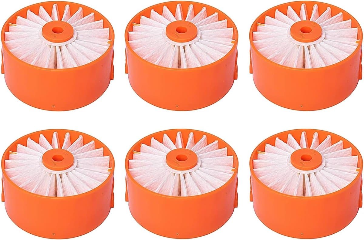 6 Stuks Filter - Wasbaar En Herbruikbaar - Onderdelen Set - Stofzuigerfilter - Geschikt Voor Black + Decker Powerseries Extreme Steelstofzuiger - Stofzuigerfilter -Geschikt Voor Bsv2020g En Bsv2020p — afbeelding 1