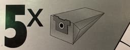 VARIANT stofzuigerzakken geschikt voor Panasonic type C-5 - series MC-E 96-97-98-99 - 5 stuks — thumbnail 3