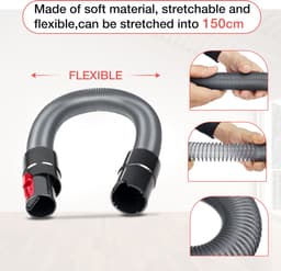 Flexibele verleng slang geschikt voor Dyson V7 V8 V10 V11 SV12 SV14 — thumbnail 2