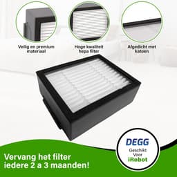 DEGG® - Hepa Filter - Geschikt voor iRobot Roomba - i1 i3 i3+ i4 i4+ i5 i5+ i6 i6+ i7 i7+ i8 i8+ e5 e6 e7 - Jaarpakket - VOORDEEL-VERPAKKING - 6 STUK(S) — thumbnail 5