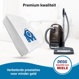 DEGG® - Stofzuigerzakken GN - Geschikt voor Miele GN - Premium Quality - Geschikt voor Miele Complete C2 & C3 , Classic C1 - Kwaliteit gelijk aan Origineel - 10 STUK(S) — thumbnail 5