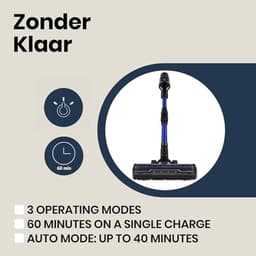 Draadloze Verticale Stofzuiger 400W met Turbo Borstel en Accessoires — thumbnail 4