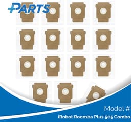 iRobot Roomba Plus 505 Combo Stofzakken (15 Stuks, Plus.Parts® alternatief voor 4849916) — thumbnail 1