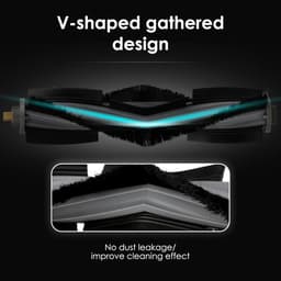 (2 stuks) Rolborstels gescht voor robotstofzuiger ECOVACS DEEBOT X1 Omni/ X1 Omni/ T20/ T10/ T10 Plus/ T10 Turbo/ T10 Omni, robotstofzuiger rolborstelset, vervangende onderdelen — thumbnail 2