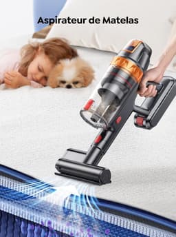 Draadloze Steelstofzuiger 650W - Krachtige Stofzuiger met Afneembare Batterij en Automatische Modus — thumbnail 5