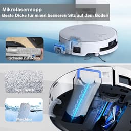 18 stuks Accessoiresets geschikt voor Ecovacs Deebot X9 pro Omni/X9 pro Robotstofzuiger Vervangende Onderdelen, 1 Hoofdborstel 1 Mop Roller 6 Stofzak 4 Filter 6 Zijborstel — thumbnail 3