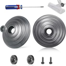Vervangende V-Ball Wielen voor Dyson V6/V7/V8/V10/V12 & DC58/59/62/72/74 – 2x Wielen + Schroeven & Bevestigingen + Mini Schroevendraaier – Voor Direct Drive Zuigmond — thumbnail 1