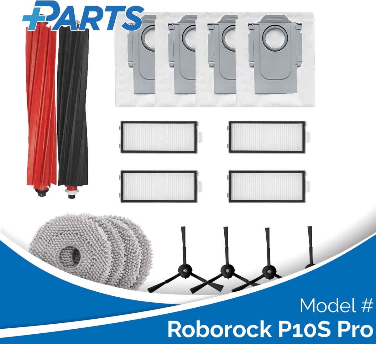 Roborock P10S Pro Onderhoudsset (Plus.Parts® alternatief voor QREVO MASTER SLIM MAINTENANCE SET) — afbeelding 1