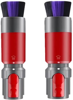 Krasvrije Stofborstel - 2 Stuks - Geschikt voor Dyson V7 V8 V10 V11 V15 Draadloze Stofzuiger - Stofverwijdering - Zachte Varkenshaar Borstel - Voor Delicate Oppervlakken — thumbnail 1