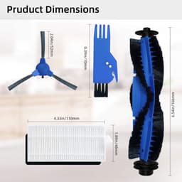 10-delig Onderdelen geschikt voor Eufy Robovac 11 en 30 - Overige stofzuiger accessoires — thumbnail 2