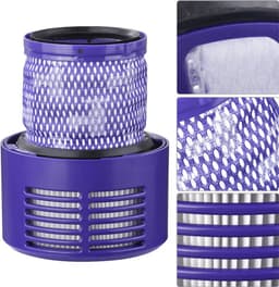 Twee HEPA-filters Geschikt voor Dyson V10 Absolute, V10 Absolute+, V10 Animal, V10 Fluffy, V10 Motorhead en V10 Total Clean stofzuigers / wasbaar en herbruikbaar. — thumbnail 2