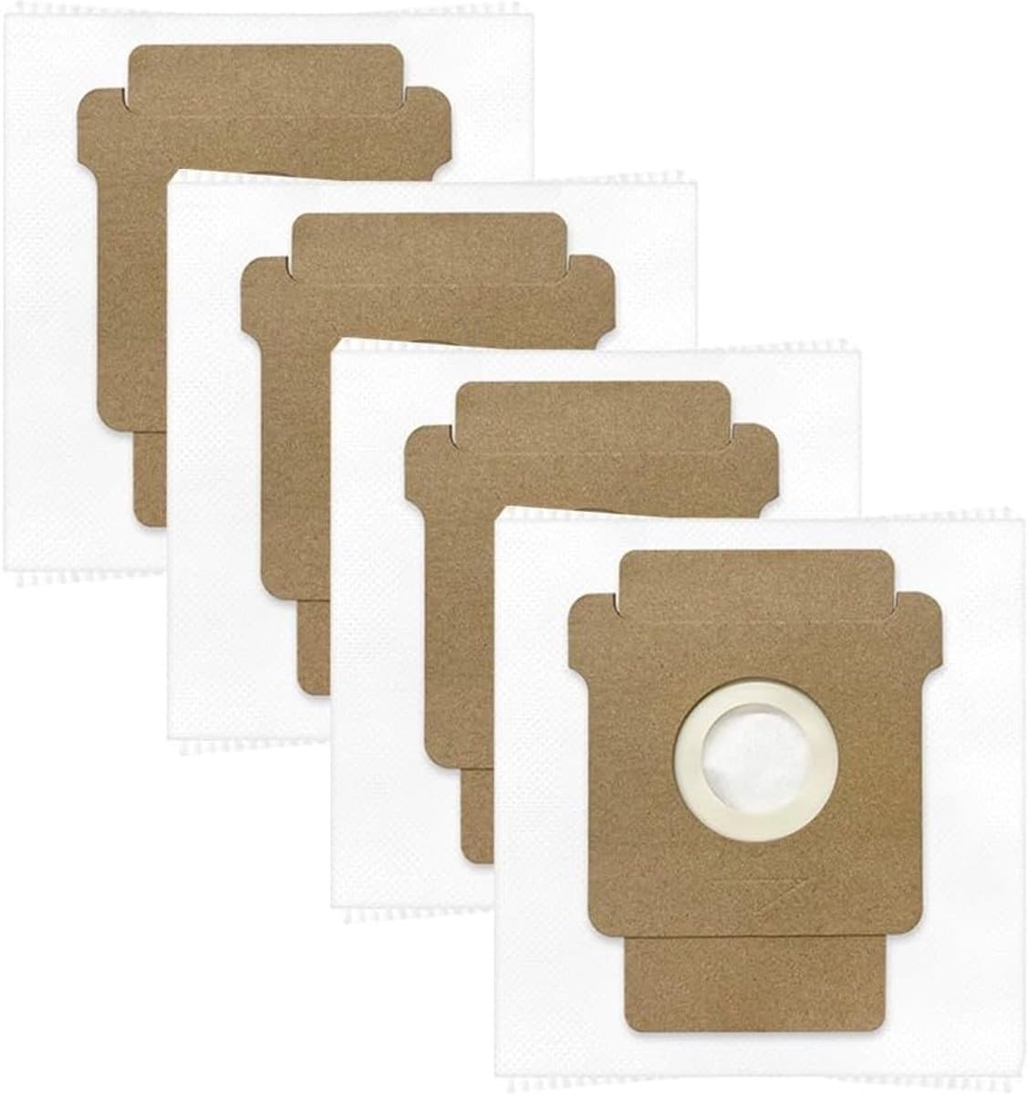 Verpakking van 4 stofzakken voor Roomba 105/Plus 405/Plus 505/Max 705/Combo 2 Essential robotstofzuigers- inhoud 3 liter- smeltgeblazen vezel en non-woven stof- geavanceerde filtratie — afbeelding 1