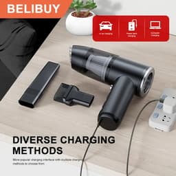 BeliBuy – Draadloze mini-autostofzuiger met meerdere functies — thumbnail 3