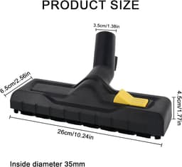Vervangende Vloerzuigerborstel - Geschikt voor Karcher WD3 WD4 WD5 WD6 Stofzuigers, Combinatie voor Droge & Natte Reiniging — thumbnail 2