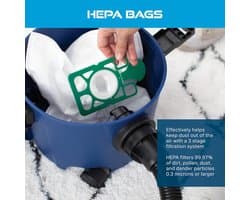 Non-Woven Stofzakken Geschikt voor Numatic Invincible/Henry NVM-1Ch Stofzuigeraccessoires