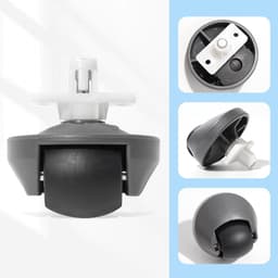 2 x stofzuigers Onderdelen - Universeel Wiel - Geschikt voor Roborock S7/S8-serie, T7S/G10/G20-serie （4.6 x 4.8CM） — thumbnail 3