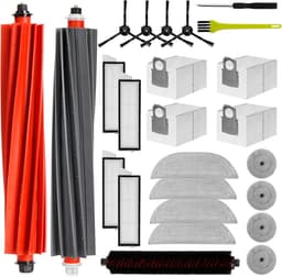 Reserveonderdelenaccessoires, gescht voor Roborock S8 MaxV Ultra robotstofzuiger, kit, 2 hoofdborstels, 4 stofzakken, 4 zijborstels, 4 filters, 4 doeken, 4 dweilen, rand, 3 reinigingsborstels — thumbnail 1