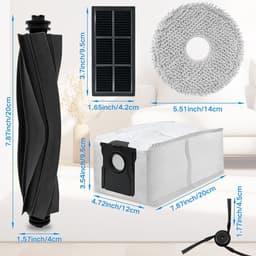 Geschikt voor Dreame X40Ultra Veegrobot Accessoires Vervangingsset Hoofdborstel Filter Zijborstel Accessoireset -15 stuks — thumbnail 2
