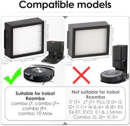PromoHome 5-stuks HEPA-filter Geschikt voor iRobot Roomba Combo J7+ plus/Combo j9+/ Combo 10 Max Robotic Vacuum HEPA — thumbnail 4