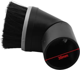 Stofzuiger Plumeau - Ø35mm - Geschikt voor Miele - stofzuigermond - Opzetborstel - Plumeau Stofzuiger - voor Meubels - Plinten - Gordijnen - Fijn Stof en Haren - zwart — thumbnail 3