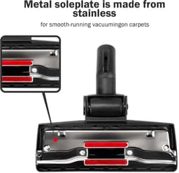 Combi Zuigmond - Combimond met kliksysteem - met rol Geschikt voor Miele alle modellen - 35mm - 1 stuk - zwart — thumbnail 2