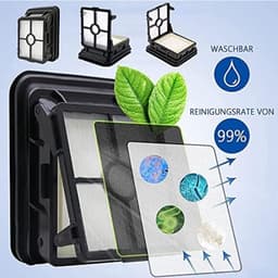 PromoHome 3-in-1 Reservefilterset en Borstelrollen voor Kruisstofzuigers - 3 Filters + 3 Microvezel Borstels - Geschikt voor Diverse Vloeroppervlakken en Huisdieren — thumbnail 4