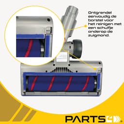 PARTS4® zuigmond elektrisch roterend geschikt voor Dyson | Passend voor de Dyson V7 / V8 / V10 / V11 / V15 series | Met LED licht & zachte rolborstel welke eenvoudig te reinigen is | Alternatief voor 972182-03, 966489-08 — thumbnail 2