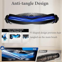2 Stuks Hoofdborstel geschikt voor Ecovacs T50 Pro/N30 Pro/X8/X8 Pro/X8 pro plus - Stofzuiger onderdeel - Hoofdborstel - stofzuigeronderdelen - Vervangende rolborstel — thumbnail 3
