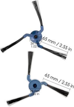 6 Stuks Vervangende zijborstel geschikt voor Eufy X10 Pro/ X10 Pro Omni-accessoires - Stofzuiger onderdeel - Zijborstels — thumbnail 2