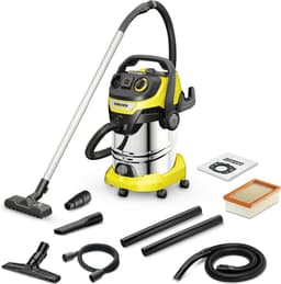 Kärcher WD 6 P S V-308/22/T Renovation - 1300 W - 30 liter - Renovatieset - Geïntegreerd stopcontact - RVS zuigbuizen - Afvoerschroef - RVS Container - Vlakfilter — thumbnail 1