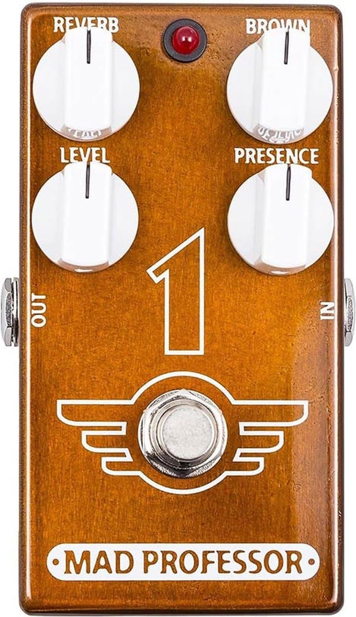 Mad Professor MP-ONE effect pedaal 1 Brown Distortion with reverb — afbeelding 1