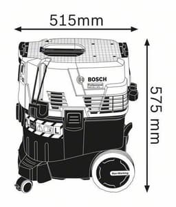 Bosch Professional Stofzuiger GAS 35 L AFC (NL+LUX) (3 x zuigbuis verchroomd 0,35 m, afvoerzak, bochtstuk, SFC+-module, slang 3 m, Ø 35 mm met gereedschapsmof, spleetmondstuk 250 mm, vlakke vouwfilter cellulose, vloerzuigmondset) — thumbnail 4
