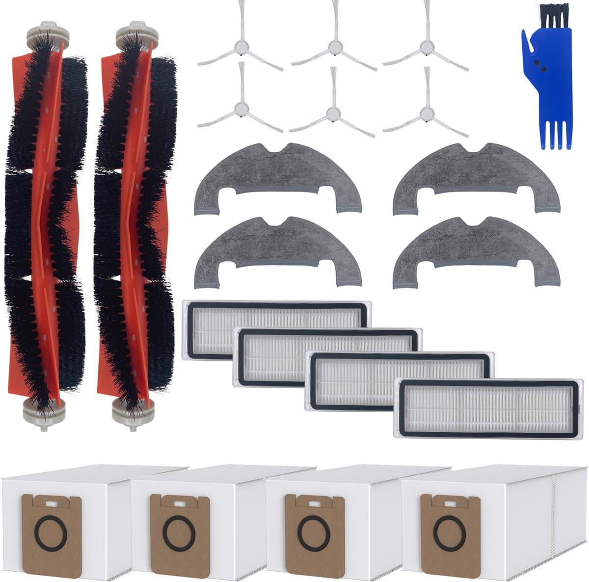 Accessoirespakket voor Dream D10 Plus/L10 Plus/Z10 Pro - Zak/Filter/Dweil/Zijborstel/Afzuigrol — afbeelding 1