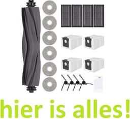 GROOT KIT met onderdelen compatibel met Dreame X40 - mop dweilen filters borstels zakken - Hoogwaardige vervanging voor: Dreame X40 - Accessoires - reserveonderdelen - 20 onderdelen - hier is alles! — thumbnail 1