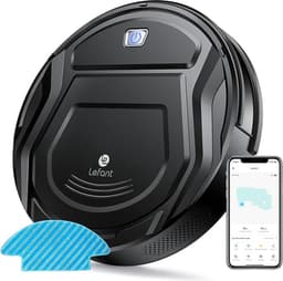 Lefant - Robotstofzuiger Met Dweilfunctie - Robotstofzuiger Met Laadstation - Alexa Stem Besturing - Robotstofzuiger Huisdieren - Stille Schoonmaak - 6 Schoonmaak Standen — thumbnail 1