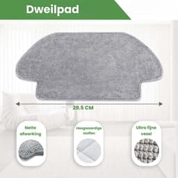 Dutchers® 17-pack Vervangende Accessoires voor Xiaomi Robot Vacuum S12 B106GL, voor Xiaomi Mi Robot Vacuum Mop 2S XMSTJQR2S accessoires, 2 Hoofdborstels, 6 Zijborstels, 4 Hepa-filters, 4 Moppads — thumbnail 4
