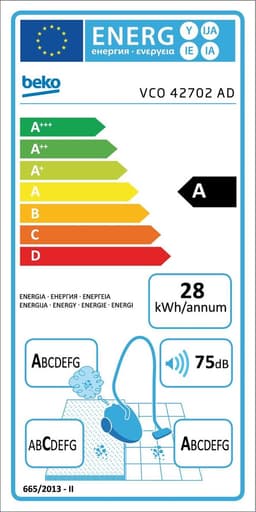 Beko VCO42702AD stofzuiger 800 W Cilinderstofzuiger 1,8 l Blauw — thumbnail 2