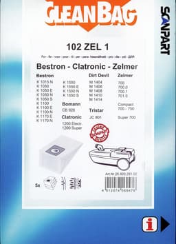 stofzuigerzak papier (doos) K0005S 5st. — thumbnail 3