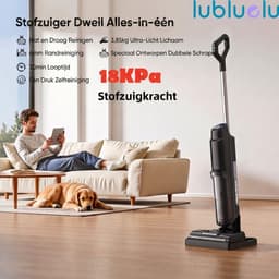 Lubluelu T8 nat- en droogzuiger - 18Kpa Draadloze Nat- en droogzuiger met zelfreinigend systeem– Alles-in-één vloerreiniger - 960ML Grote watertank - Snel opladen - Geschikt voor Harde vloer — thumbnail 1