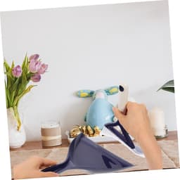 Bezem Stoffer Set - Mini Reinigingsset - Bureau Schoonmaken - Compact Ontwerp - 147 Gram - Blauw — thumbnail 2