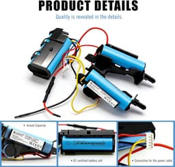 Reserve Batterij - Stofzuiger Accu - Huishoudelijk Gebruik - Lithium-ion Technologie - 3500 mAh - Zwart — thumbnail 4