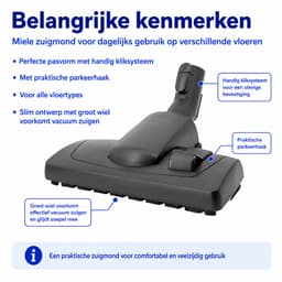 Kleanburg® Geschikt voor Miele Classic C1 en S2 Stofzuiger Onderdelen Set – Slang, Telescoopbuis & Combizuigmond — thumbnail 5