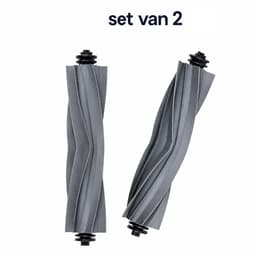 PolkaHome® Hoofdborstel geschikt voor Dreame Robotstofzuigers – 2 Stuks – Rubberen V-vormige Rolborstel – Geschikt voor X40, L40 en L10s Serie — thumbnail 1