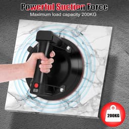 Elektrische Zuiglifter - Vacuüm Lifter - Zwaar Materiaal Verplaatsen - Automatische Drukregeling - Max 300 kg - Zwart — thumbnail 4