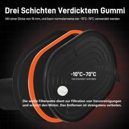 Accu zuighouder - Elektrische zuignap Tegel lifter - Materialen Verplaatsen - 300 kg Draagkracht - 24 cm Diameter - Zwart — thumbnail 2